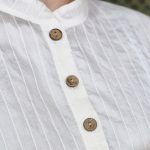 مانتو پلوتی دکمه چوبی - مانتو پاتریس رشت