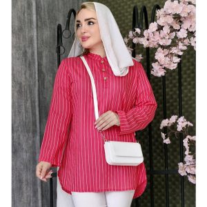 مانتو پلوتی دکمه چوبی - مانتو پاتریس رشت