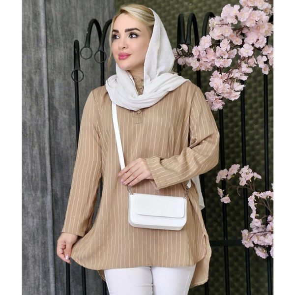 مانتو پلوتی دکمه چوبی - مانتو پاتریس رشت