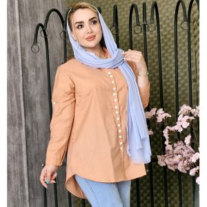 مانتو لینن پشت دکمه - مانتو پاتریس رشت