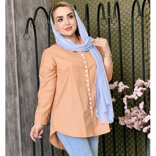 مانتو لینن پشت دکمه - مانتو پاتریس رشت