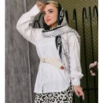 مانتو مراکشی سفید - مانتو پاتریس رشت