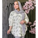 مانتو پانچ داکرون طرحدار - مانتو پاتریس رشت