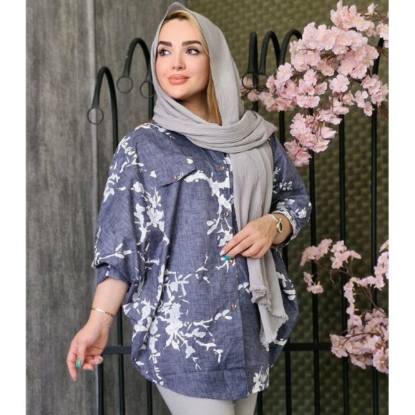 مانتو پانچ داکرون طرحدار - مانتو پاتریس رشت