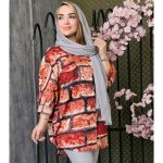 مانتو پانچ داکرون طرحدار - مانتو پاتریس رشت
