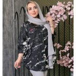 مانتو پانچ داکرون طرحدار - مانتو پاتریس رشت