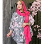 مانتو پانچ داکرون طرحدار - مانتو پاتریس رشت