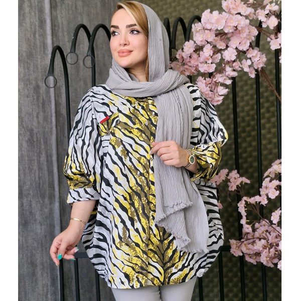 مانتو پانچ داکرون طرحدار - مانتو پاتریس رشت