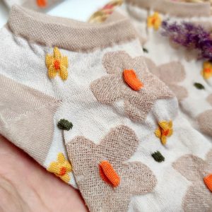 جوراب مچی کرم گلی - مانتو پاتریس رشت