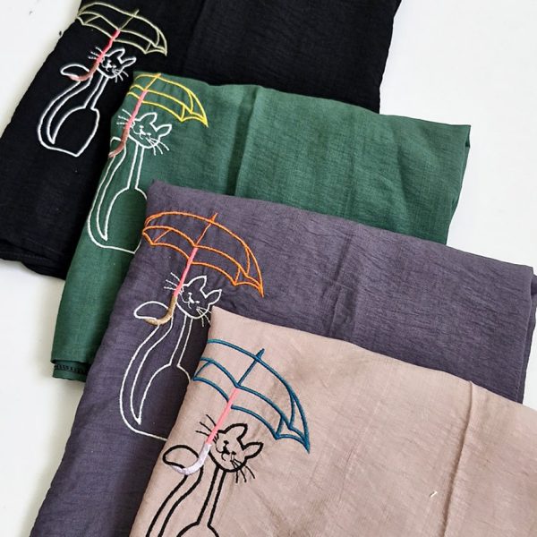 مانتو گلدوزی گربه و چتر - مانتو پاتریس رشت