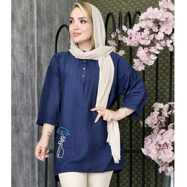 مانتو گلدوزی گربه و چتر - مانتو پاتریس رشت