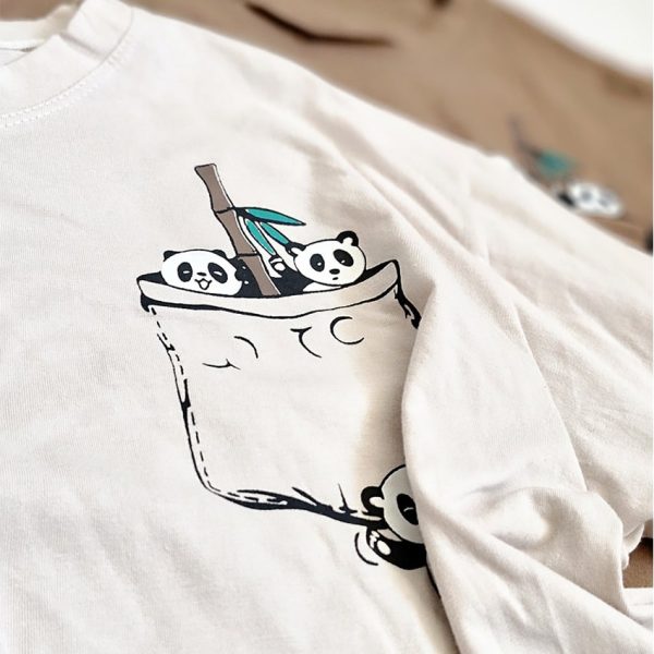 ست تیشرت شورتک جیب پاندا - مانتو پاتریس رشت