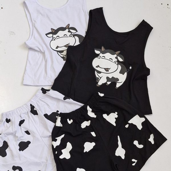 ست تاپ شورتک گاوی - مانتو پاتریس رشت