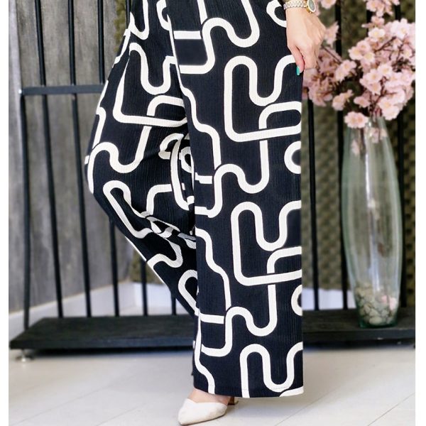 شلوار کریشه طرحدار - مانتو پاتریس رشت