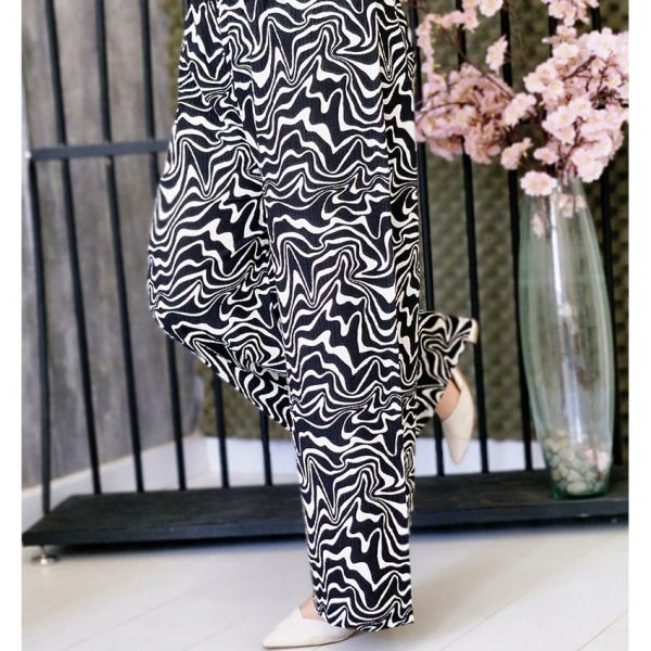 شلوار کریشه طرحدار - مانتو پاتریس رشت