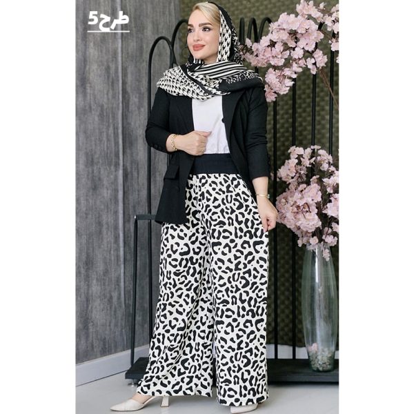 شلوار کریشه طرحدار - مانتو پاتریس رشت