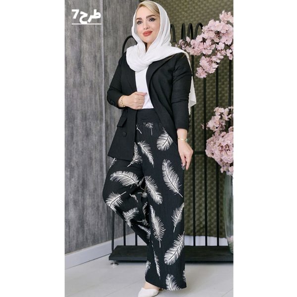 شلوار کریشه طرحدار - مانتو پاتریس رشت