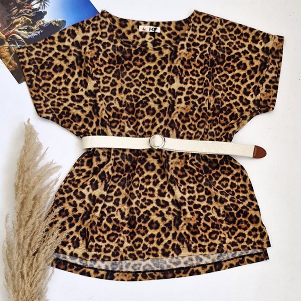 بلوز بیسکوییتی پلنگی - مانتو پاتریس رشت