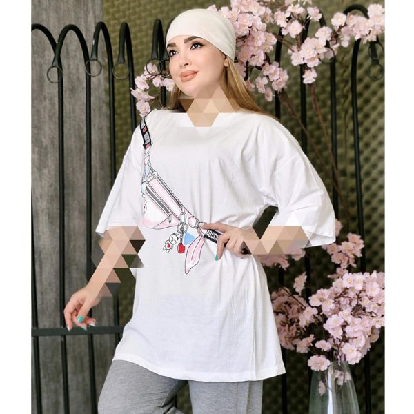 تیشرت لانگ چاپ کیف - مانتو پاتریس رشت