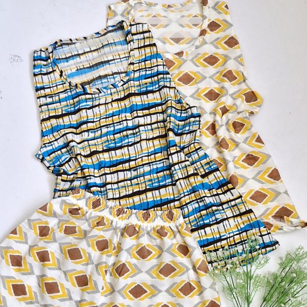 ست تاپ شورتک طرحدار - مانتو پاتریس رشت