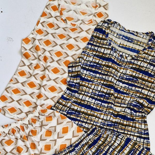 ست تاپ شورتک طرحدار - مانتو پاتریس رشت