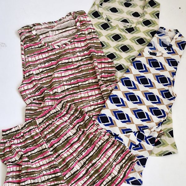 ست تاپ شورتک طرحدار - مانتو پاتریس رشت