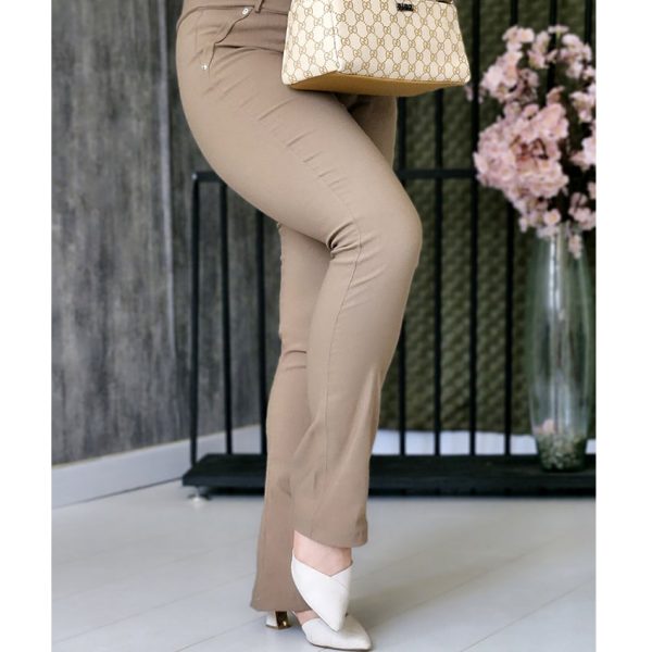 شلوار دمپا نسکافه ای - مانتو پاتریس رشت