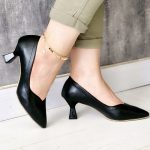 کفش مشکی پاشنه دار مجلسی