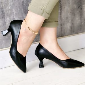 کفش مشکی پاشنه دار مجلسی