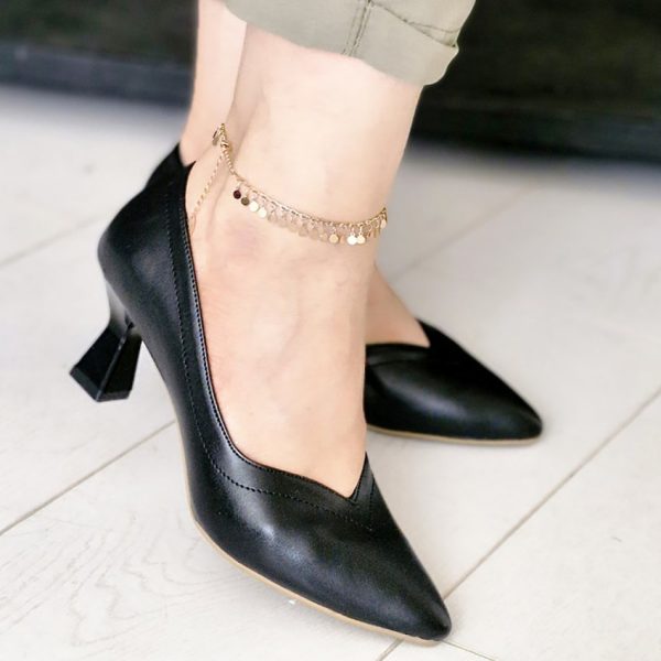 کفش مشکی پاشنه دار مجلسی - مانتو پاتریس رشت