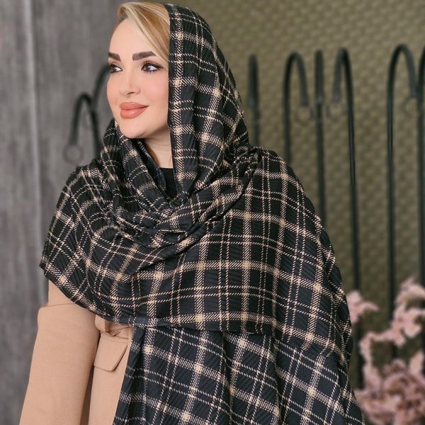 شال چهارخونه رنگی - مانتو پاتریس رشت