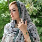 شال راه راه گلی- مانتو پاتریس رشت