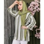تونیک جلوبسته راه راه - مانتو پاتریس رشت