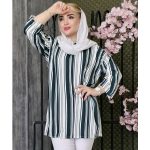 تونیک جلوبسته راه راه - مانتو پاتریس رشت