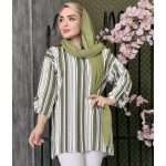 تونیک جلوبسته راه راه - مانتو پاتریس رشت