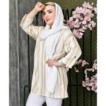 تونیک جلوبسته راه راه - مانتو پاتریس رشت