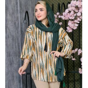 مانتو آستین پاکتی راه راه - مانتو پاتریس رشت