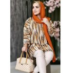 شومیز یقه هفتی راه راه - مانتو پاتریس رشت