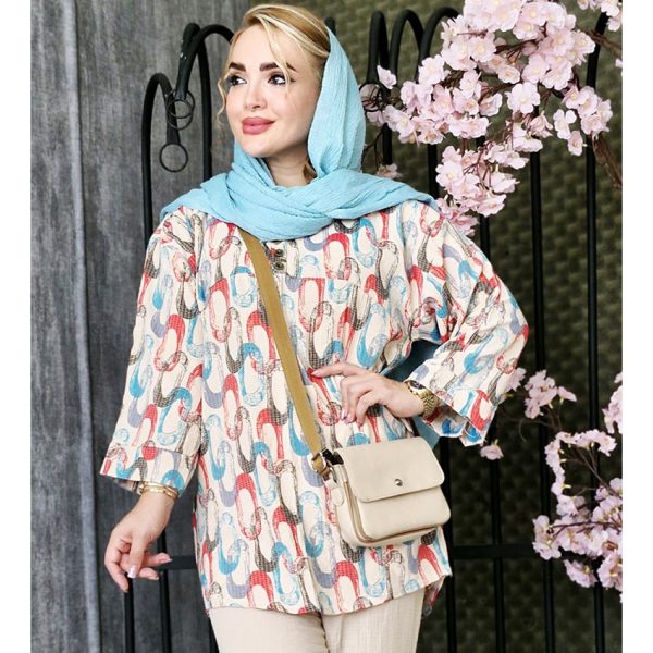 تونیک طرحدار 3 دکمه - مانتو پاتریس رشت