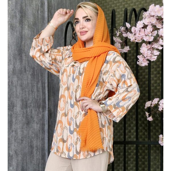 تونیک طرحدار 3 دکمه - مانتو پاتریس رشت