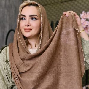 شال حاشیه نگین رنگی - مانتو پاتریس رشت