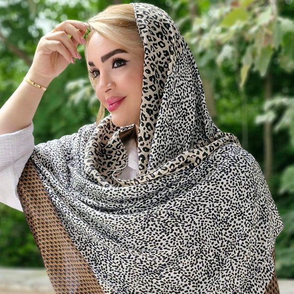 شال پیچازی و پلنگی نخی -مانتو پاتریس رشت