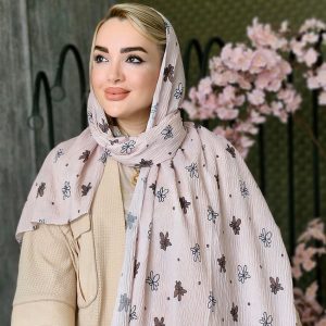 شال پلیسه گلدار - مانتو پاتریس رشت