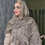 شال پلنگی کرم - مانتو پاتریس رشت