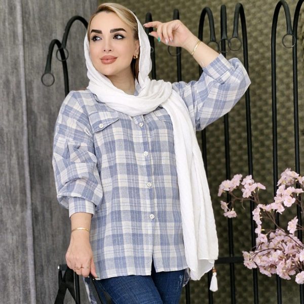 مانتو چهارخونه جیب دار - مانتو پاتریس رشت