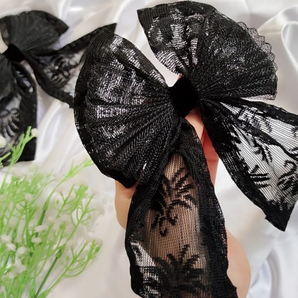 گیره پاپیون مشکی گیپور - مانتو پاتریس رشت