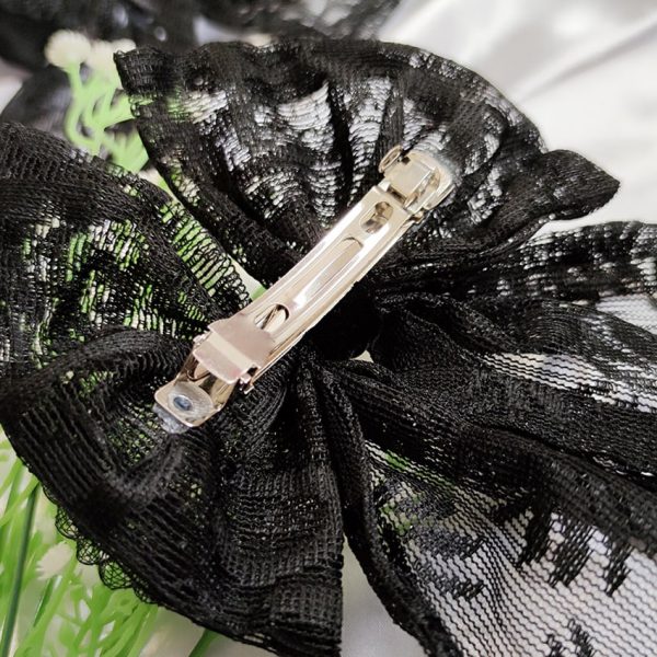 گیره پاپیون مشکی گیپور - مانتو پاتریس رشت