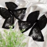 گیره پاپیون مشکی گیپور - مانتو پاتریس رشت