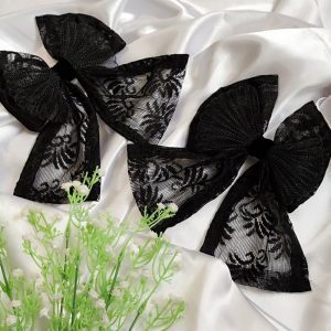 گیره پاپیون مشکی گیپور - مانتو پاتریس رشت