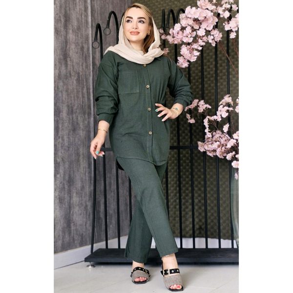 ست مانتو شلوار لینن - مانتو پاتریس رشت